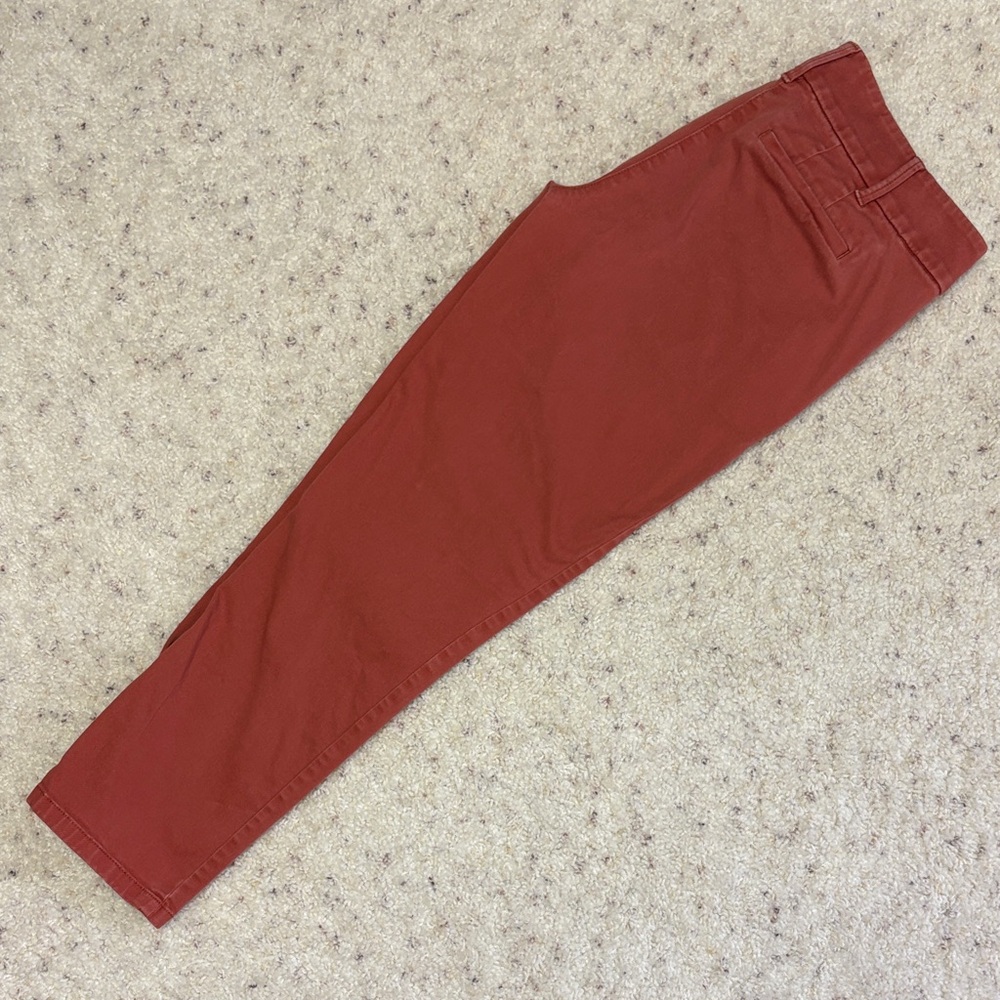 Rust Cropped Chinos